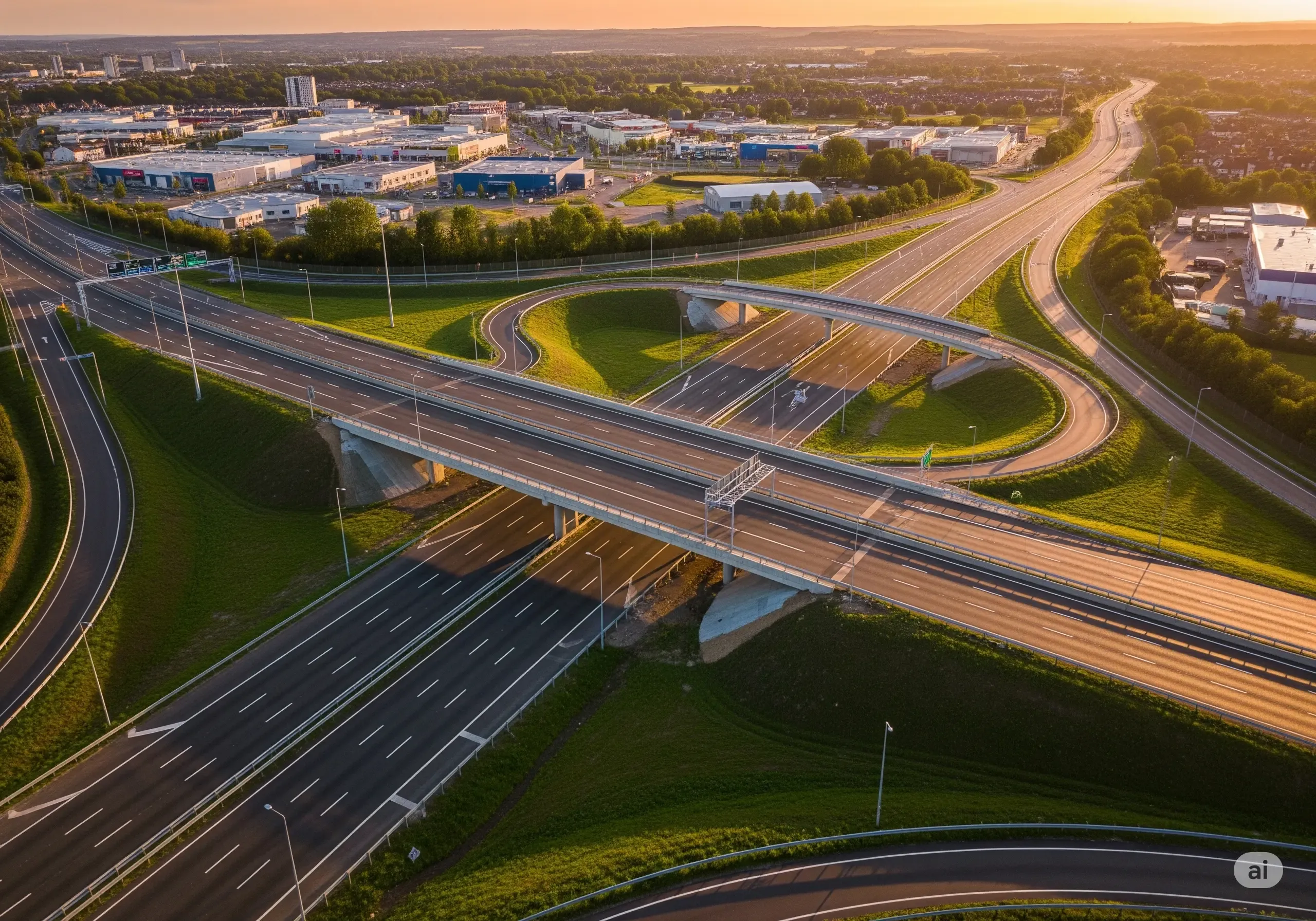 Imagen de fondo de infraestructura vial